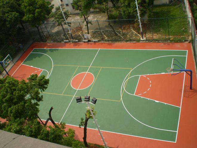 弹性硅PU球场地坪